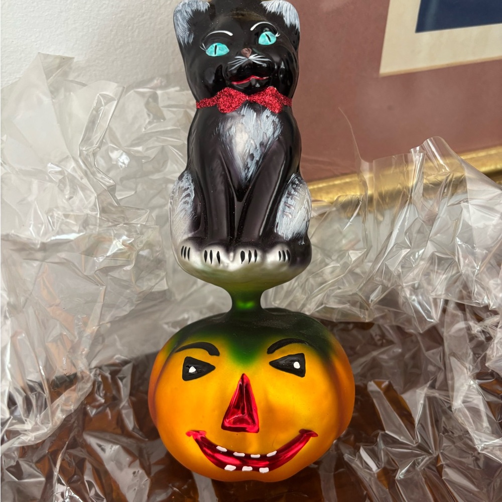 Christopher Radko Kitty Patch Halloween ornament